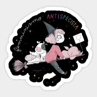 antispecism feminism Sticker